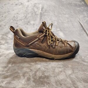 Keen Boots Mens 12 Brown Targhee II Mid Waterproof Leather Hiking Gorpcore
